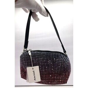Brand newW tags Marina Galanti Diamond Rhinestone Bead Handbag purse pink silver